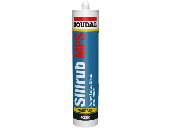 Soudal SILIRUB® MPS Acetic curing sanitary silicone sealant 260ml